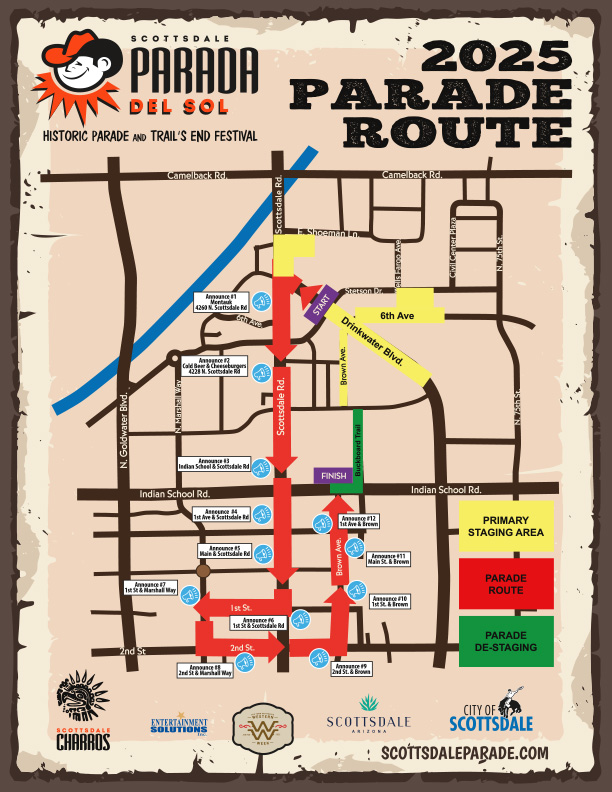 2025 Parade Route Map