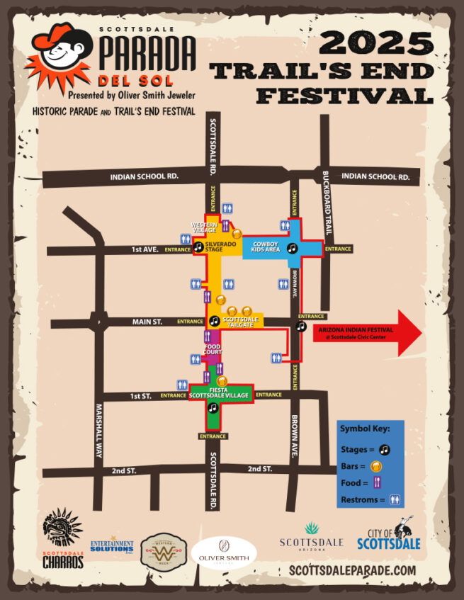 Festival Map Scottsdale Parada Del Sol