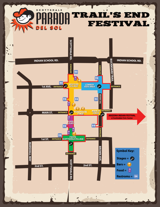 Trail's End Festival Map